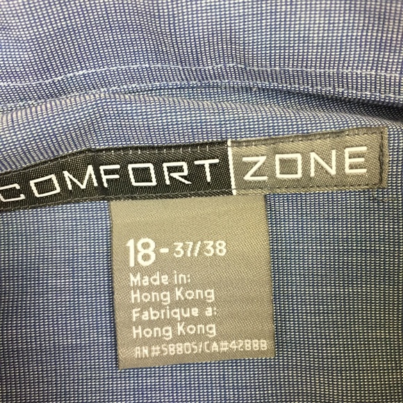 Comfort Zone blue button up shirt - Picture 4 of 6
